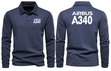 AIRBUS A340 LONG SLEEVE POLO